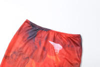 BUNO-Conjunto de 2 piezas con estampado Tie-Dye de gato extraño para mujer, moda Hipster Y2K, camisola elegante con cuello en V + faldas Maxi, ropa de calle a juego - details 51