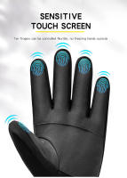 Cycg-guantes cálidos de dedo completo para deportes al aire libre, pantalla táctil, impermeable, a prueba de viento, esquí, bicicleta, Scooter, Invierno - details 12