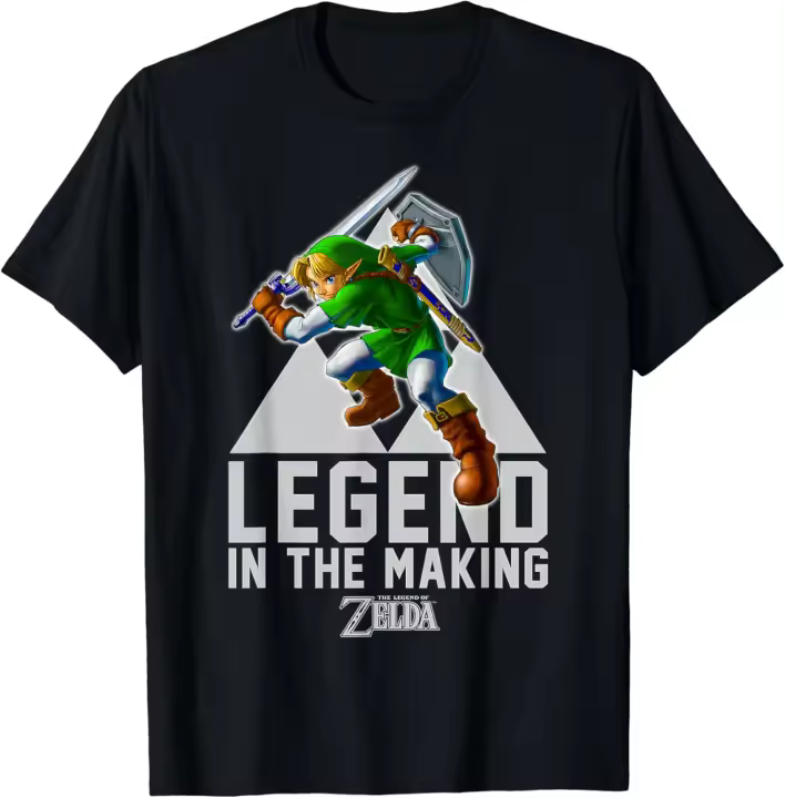 Camiseta de Zelda Link Legend In The Making Triforce, camiseta - 1