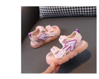 Zapatos de playa anti-retroceso tipo baotou para niños y niñas, zapatos para niños pequeños con suela blanda intermitente para niños - details 12