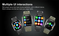 2025 nuevo reloj inteligente militar para hombres impermeable al aire libre rastreador de actividad/deporte Monitor de salud 2,10 "BT llamada Smartwatch - details 17