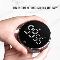 Walfos Timer kitchen cooking loud magnetic electronic reminder rotary alarm clock home timer baking tool - details 2