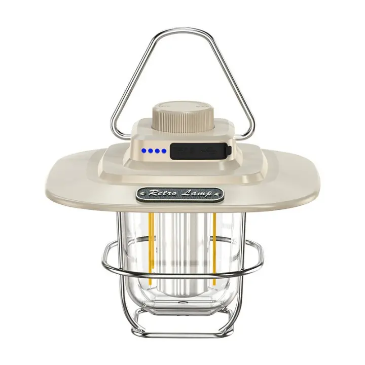 Luz retro para acampar, luz LED portátil para caballos, luz ambiental al aire libre, luz de emergencia para tienda de campaña - 1
