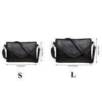 Bolso negro para mujer, bolso cruzado informal para mujer con hombro de PU, cartera - details 2