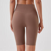 Pantalones cortos de yoga para mujer, leggings deportivos transpirables, cintura alta, para entrenamiento y gimnasio - details 41