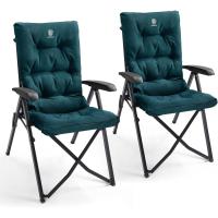 Silla de Camping Plegable Capacidad de 150 kg Respaldo Alto tamaño pequeño Plegable Silla de jardín Acolchada de Lujo con 4 Posiciones, Silla de Pesca Ajustable para balcón - details 36