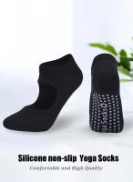 Calcetines de Yoga con espalda descubierta para mujer, medias deportivas antideslizantes de silicona para interior de baile, Ballet, Fitness, entrenamiento de algodón, Pilates, gran oferta, 3 pares - details 0