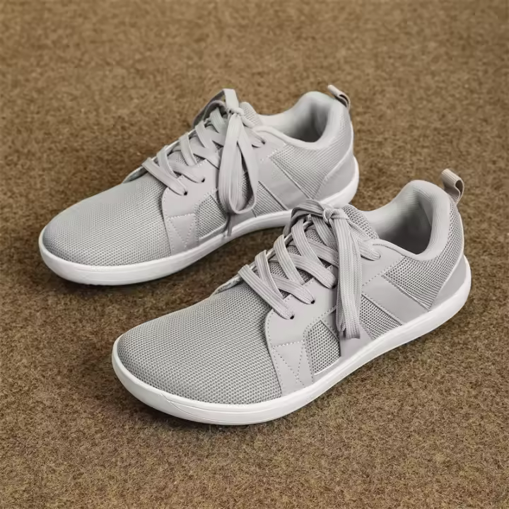 Zapatos descalzos transpirables de punta ancha para hombre, zapatillas cómodas para caminar, antideslizantes para correr, zapatillas casuales Zero Drop - 1
