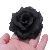 Flor de seda Artificial Rosa Negra para fiesta, boda, casa, oficina, decoración de jardín, bricolaje, 20 piezas - details 8