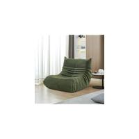 Puf sofá de Suelo, Silla de Suelo con Respaldo, Sofá Gigante Togo sin reposabrazos, sillón reclinable XXL, sillón de Lectura, Sofá Perezoso de Lana de Cordero para salón, Dormitorio, Oficina - details 10