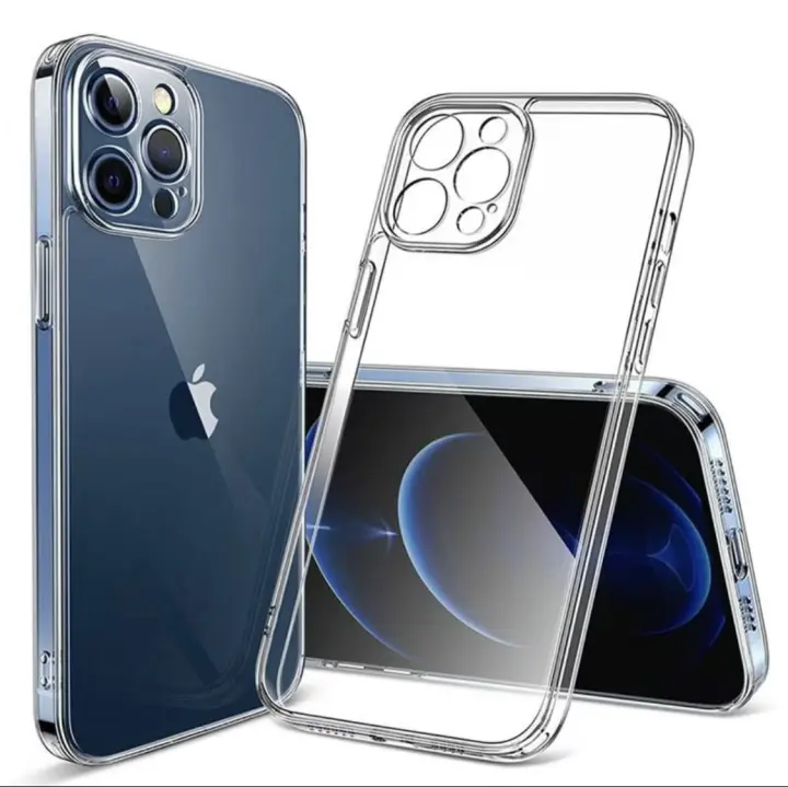 Funda de Teléfono de Vidrio Templado Transparente para iPhone 15 14 13 12 11 Pro Max Cubierta Protectora de Lujo Accesorios de Protección a Prueba de Golpes Producto Compatible con Apple Hecho en China - 1