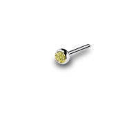 Piercing de acero con gema para la nariz, anillos de oro con tornillo para la nariz, piercing para la nariz, 1,5-3mm, 20g, 1 ud. - details 10