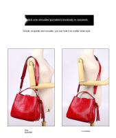 Bolso De Cuero Suave Y Genuino para Mujer, bolsa De Cuero con borde, diseñador, H - details 12