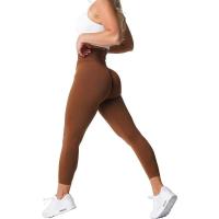 NVG Seamless Women, Pantalones de yoga de cintura alta, Ropa de gimnasio, Leggings de lycra suave para entrenamiento, Three by Fiess - details 5