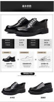 Nuevos hombres de primera capa de cuero de vaca zapatos casuales de cuero de cabeza grande vestido de negocios de cuero de suela gruesa zapatos de los hombres transpirable solo zapatos de los hombres - details 5