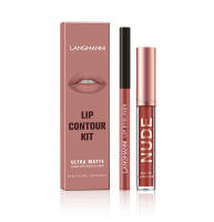 Juego de maquillaje de lápices labiales de 12 piezas, 6 líquidos mate + 6 delineadores, kit de brillo de labios resistente al agua de larga duración - details 11