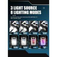 BALDR G111 Linterna de bolsillo superbrillante LED multifuncional Linterna magnética COB EDC Mini llavero linterna recargable - details 9