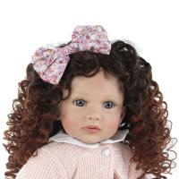 Muñeca Reborn realista de silicona suave para niños pequeños, juguete encantador, casa de juegos, regalo de cumpleaños para niñas, 60 CM, 24 pulgadas - details 3
