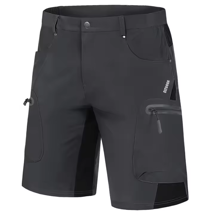 Pantalones cortos deportivos para hombre, ropa deportiva de secado rápido, transpirables, para correr, senderismo y todoterreno, informales, de verano - 1