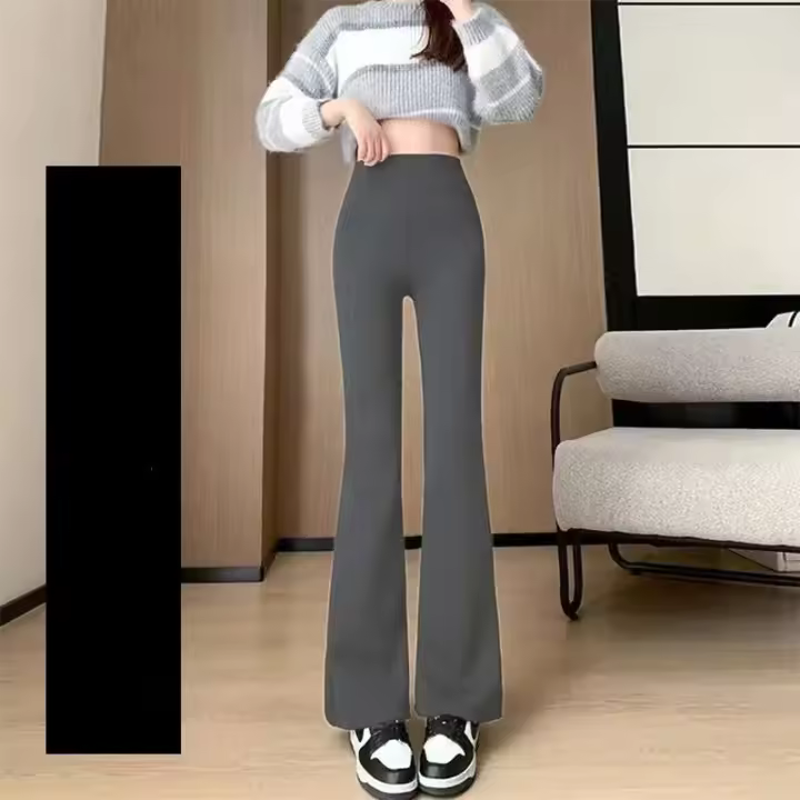 Pantalones de tiburón a rayas para mujer, estilo exquisito, cintura alta, levantamiento de cadera, entrenamiento, correr, yoga ajustados - 1