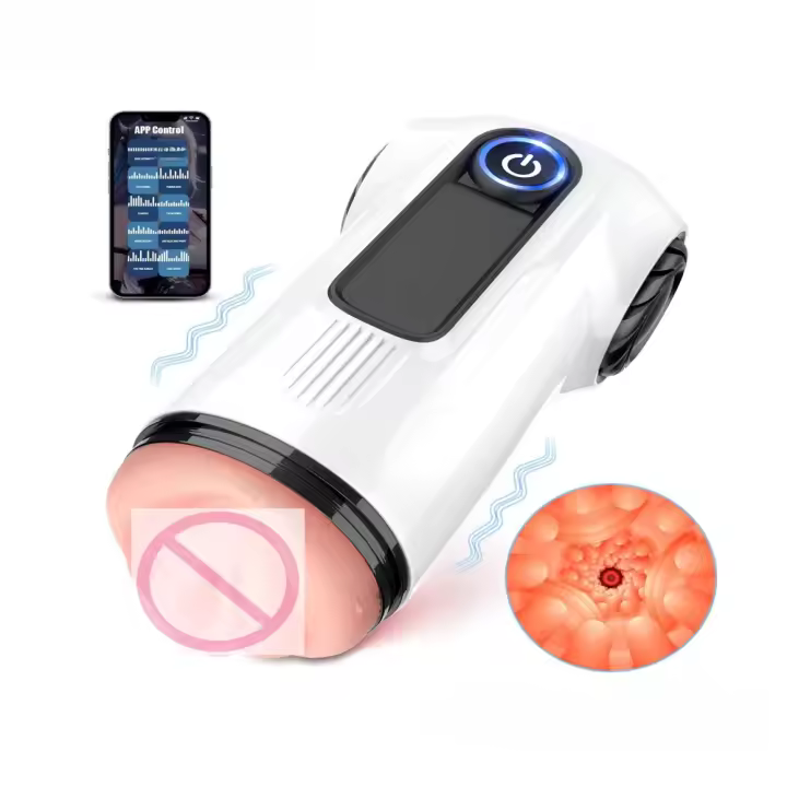 Masajeador Automático de Control APP 10 Modos Vibrantes, Suavidad 3D, Juguete Sexual para Hombres - 1