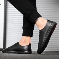 Zapatos casuales para hombre, zapatos planos de moda para exteriores con cordones, zapatos de cuero para hombre - details 7