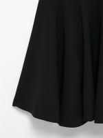 - Mini vestido acampanado para mujer, cuello barco, manga corta, ck, estilos femeninos, moda elegante - details 7