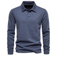 polos hombre manga larga ropa hombre día del padre Nuevo bordado Polo de manga larga para hombres Cuello vuelto Hombres Casual Negocios sociales Polos Camisa de golf de lujo Hombre - details 1