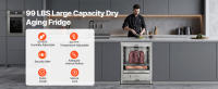 Refrigerador de Maduración en Seco SucceBuy de 45 KG para Filetes, Refrigerador para Maduración de Carne con Temperatura y Humedad Ajustables, Unidad de Maduración de Carne Independiente o Bajo Encimera para Uso en el Hogar, Cocina, Restaurante y Hotel - details 0