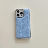 Funda protectora completa anticaída para teléfono iPhone, funda Simple de felpa de Color sólido adecuada para iPhone 14, 15, 13, 12 Pro Max, Otoño e Invierno - details 15