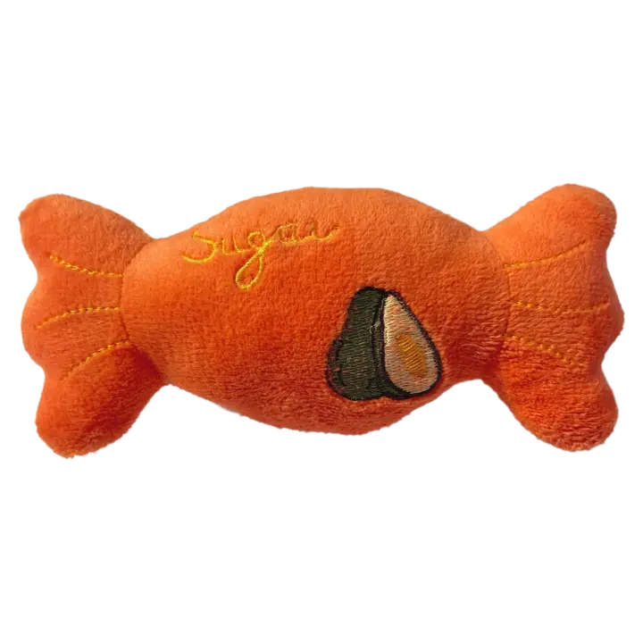 Juguete de Peluche de Perro Bulldog Resistente a Mordiscos Juguete de Sonido de Dibujos Animados de Frutas Suministros de Mascotas - 1