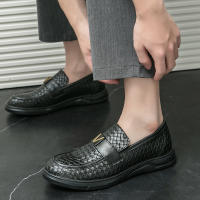 Zapatos Formales para Hombres Hechos a Mano Suela Gruesa PU Aumento de Altura - details 23