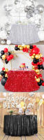 Mantel Brillante de Lentejuelas Ideal para Cumpleaños, Boda, Baby Shower, Navidad - details 2