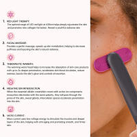 Masajeador EMS de ojos y cara, terapia de luz roja, antiarrugas, estiramiento, Reduce las ojeras, cuidado de la piel, varita de belleza ocular de 360 ° - details 5
