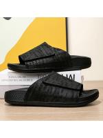 Sandalias retro de suela gruesa para el hogar, de alta gama, de moda de verano, con textura de cuero, estilo nuevo, para exteriores, informales, para hombre. - details 2