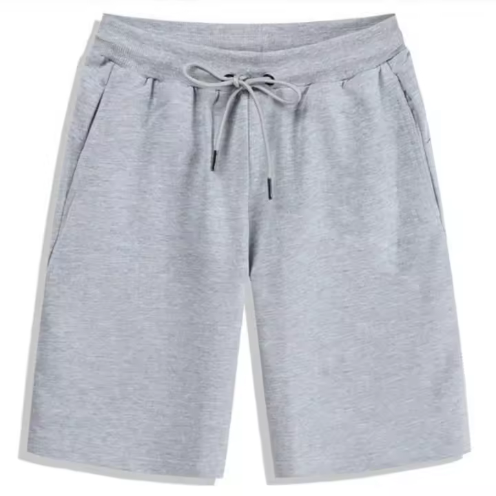 Pantalones Cortos de Verano para Hombres Cintura Elástica, Cordón, Transpirables, Sueltos para Fitness y Ropa Casual de 5 Piezas Material de Algodón y Poliéster - 1