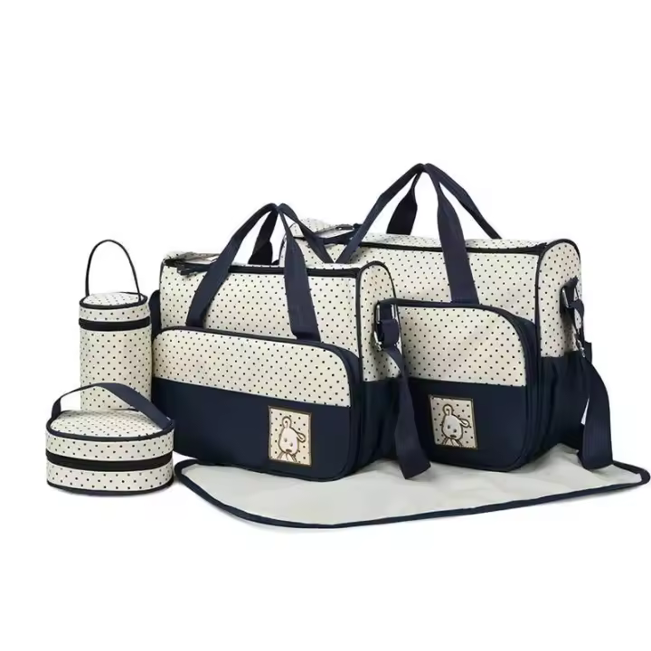 5 unids/set pañal momia maternidad accesorios recién nacidos bolsa grande para mamá organizador de cochecito de viaje - 1