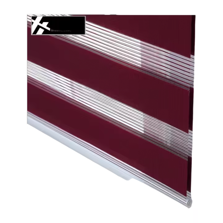 H.CHENG HOME Textiles Korean Venetians Curtain Duo Roler Blinds Plain Color for Living Room Window Sun Screen Protection Multi-C - 1