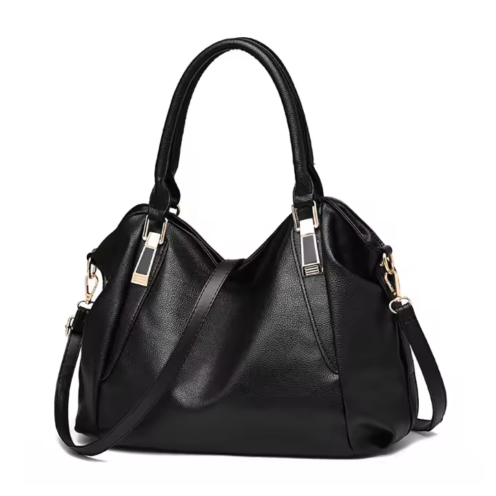 Bolso de Mano de Cuero Sintético Lavado Bolso de Mano de Temporada para Mujeres - 1