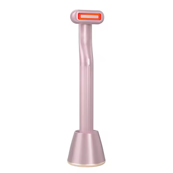 Masajeador EMS de ojos y cara, terapia de luz roja, antiarrugas, estiramiento, Reduce las ojeras, cuidado de la piel, varita de belleza ocular de 360 ° - 1