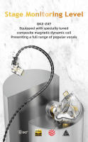 QKZ-auriculares intrauditivos con Monitor ZXT EDX PRO, audífonos dinámicos de graves HIFI, deportivos, con cancelación de ruido y cable, ES4, ZST X, ED9, originales - details 2
