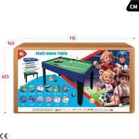 Mesa de Juegos Conversible de Madera Futbolín y Billar en Uno 12 Juegos para Niños y Adultos - details 7