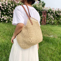 Bolso de mano de paja de gran capacidad para Mujer, Bolso de hombre, informal, de viaje, de mimbre, para Playa y Verano - details 11