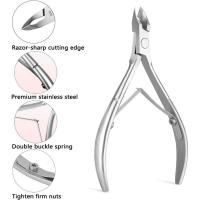 Alicate para cutículas, cortador y removedor profesional de la cutícula del acero inoxidable para la piel muerta y la cutícula - details 3