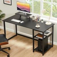 Escritorio de Computadora con Estantes Reversibles Mesa de Oficina para Ahorro de Espacio - details 74