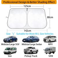 Parasol Delantero para Coche, Protector Solar para Coche, SUV, Camionetas, Todoterrenos, 142x80 cm - details 4