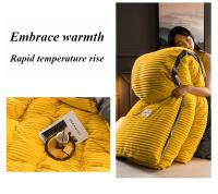 Funda de Edredón de Terciopelo Sólido Espeso para Invierno Conjunto de Ropa de Cama Doble Cubierta de Edredón Twin Queen King Comforter 220*240 - details 2