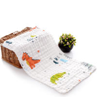 Muselinas Bebé Paño Algodón 6 Piezas 27x47 cm Gasas para Bebés Toalla Facial Infantil 6 Capas de Absorción de Agua de Muselinas para Baño y Paños Eructos Niñas Niños Ballena - details 2