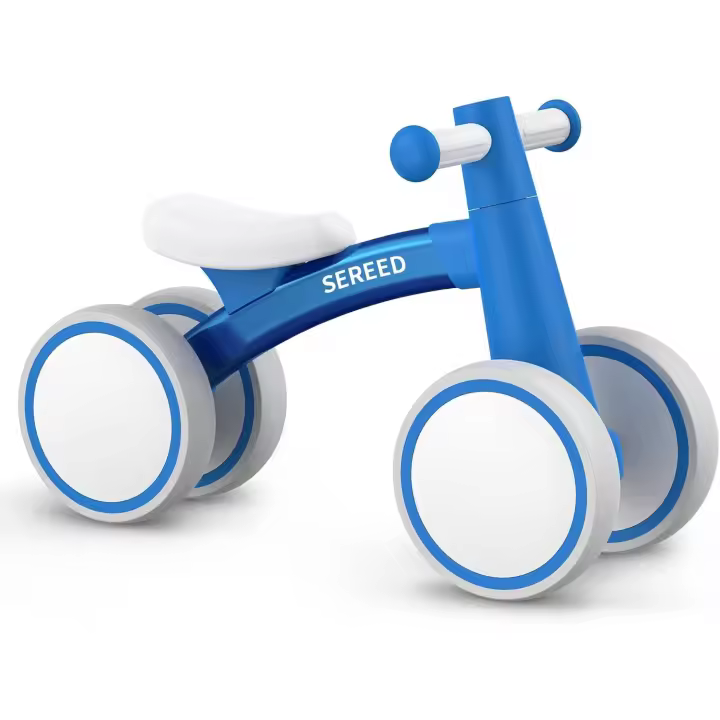 Bicicleta Infantil a Partir de 1 año, Juguete para niños de 12 a 24 Meses, Primera Bicicleta sin Pedal con 4 Ruedas, Regalo de cumpleaños - 1