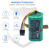 Batería de reemplazo de 14.4V 3200mAh para aspiradora robot Cecotec Conga - details 0